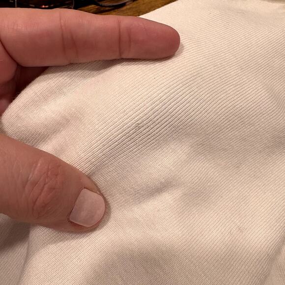 Bryn Walker Size S Top Tencel Blend Long Sleeve Ivory Basic Quiet Luxury READ - Picture 8 of 12